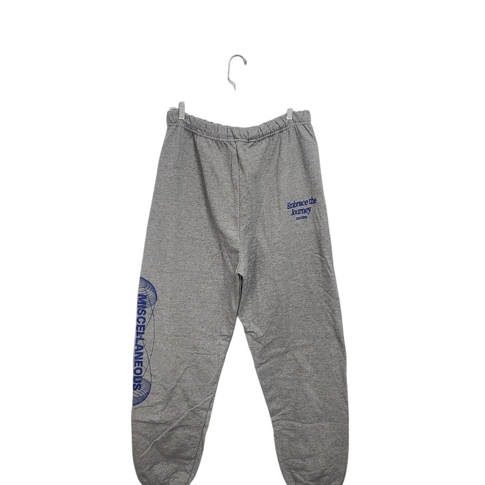 MISC. Design Studio Embrace the Journey Gray‎ Graphic Sweatpants Mens XL LA Made